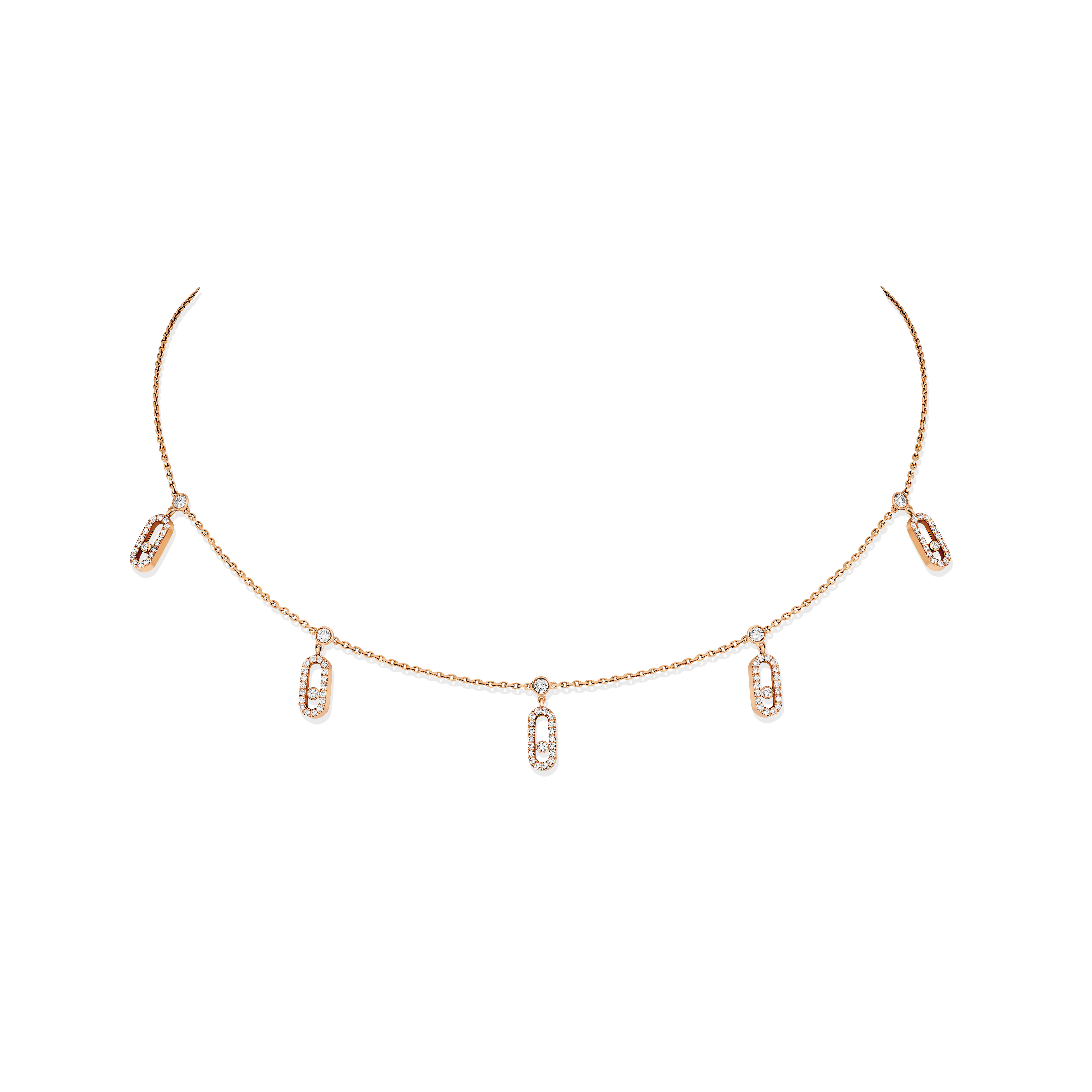 Messika Move Uno Rose Gold and Diamond Pav Choker Maison Birks